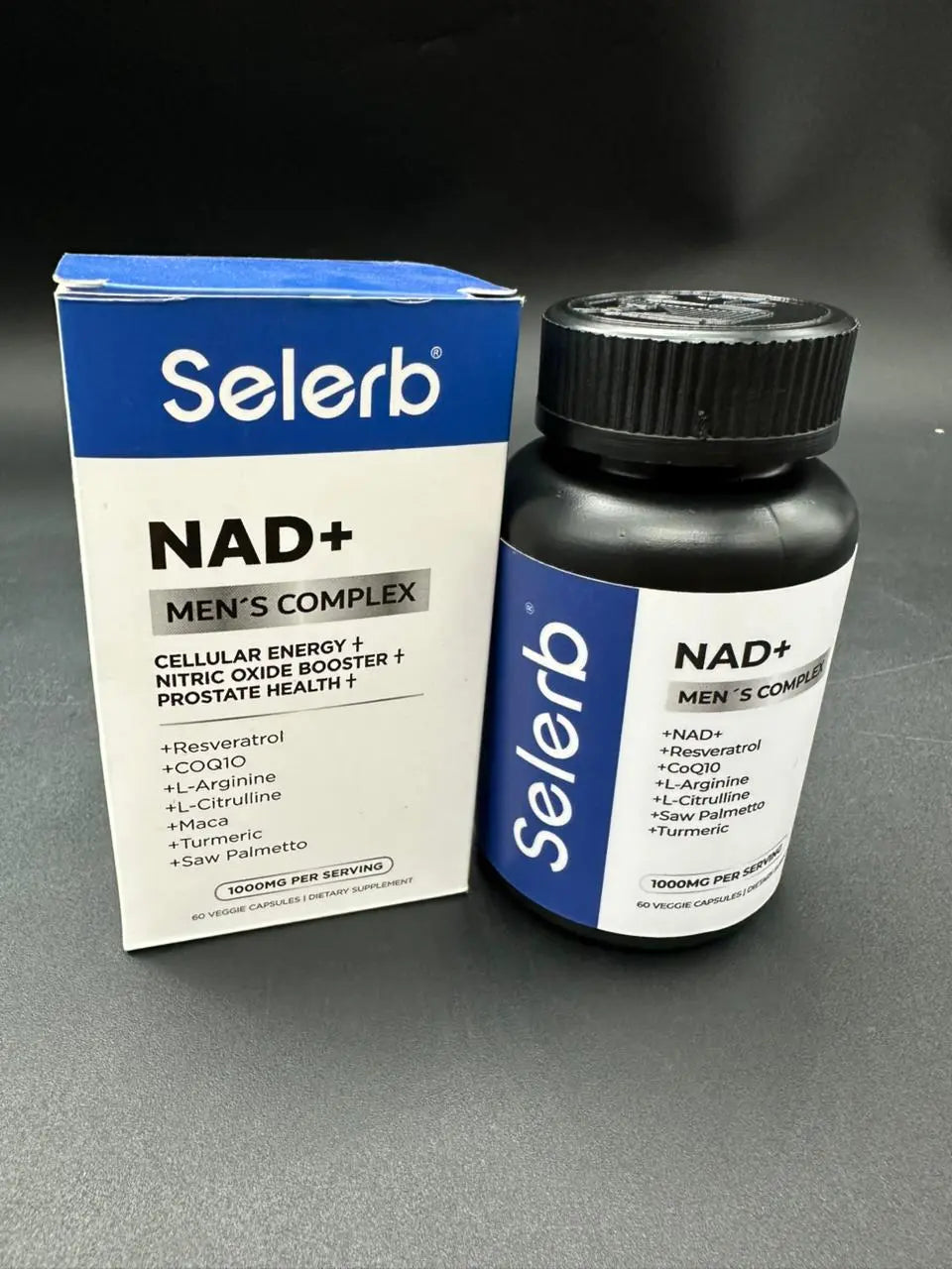 Selerb NAD+ Men's Complex - foto real del producto que recibirás